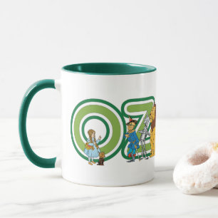 Caneca Personagens e Letras do Mago de Oz Vintage