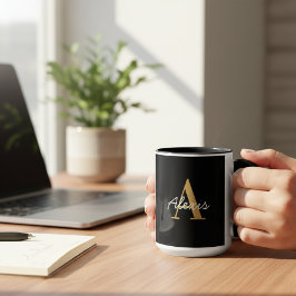 Caneca Personalised Mug | Initial and Name Mug | Custom 