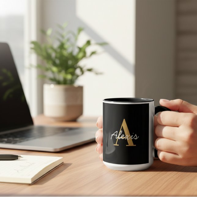 Caneca Personalised Mug | Initial and Name Mug | Custom  (Criador carregado)