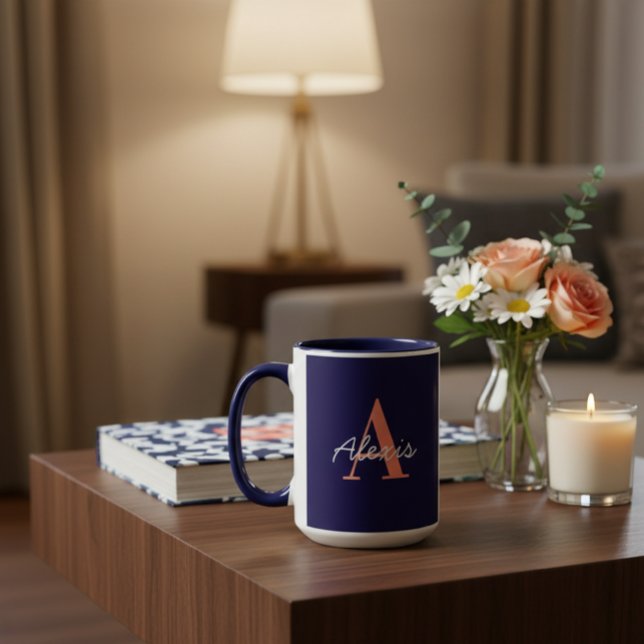Caneca Personalised Mug | Initial and Name Mug | Custom  (Criador carregado)