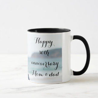 Caneca Personalised photo Parents wedding anniversary 