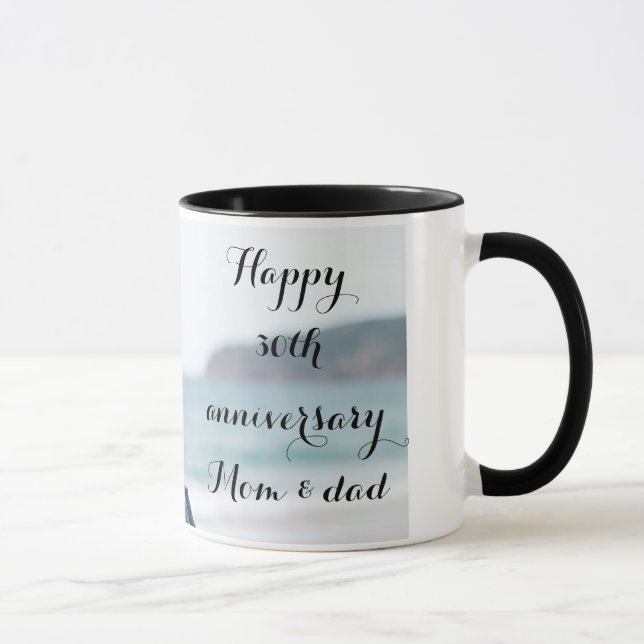 Caneca Personalised photo Parents wedding anniversary  (Direita)