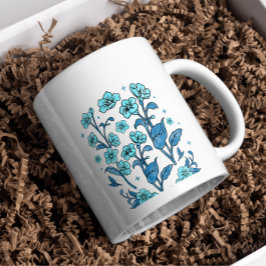 Caneca PERSONALIZAÇÃO FLORAL BRUTA REAL moderna