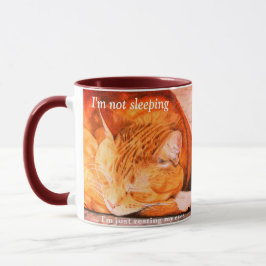 Caneca personalizada aguarela do gato do gengibre