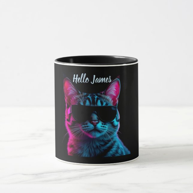 caneca personalizada amante de gato (Centro)