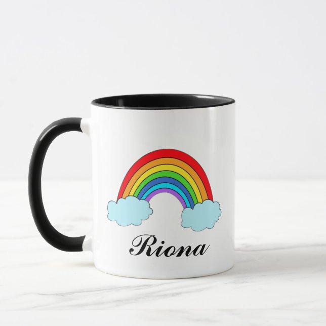 Caneca Personalizada Arco-Íris | Colorida  (Esquerda)