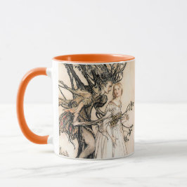 Caneca Personalizada Arthur Rackham Velha Mulher na Madei