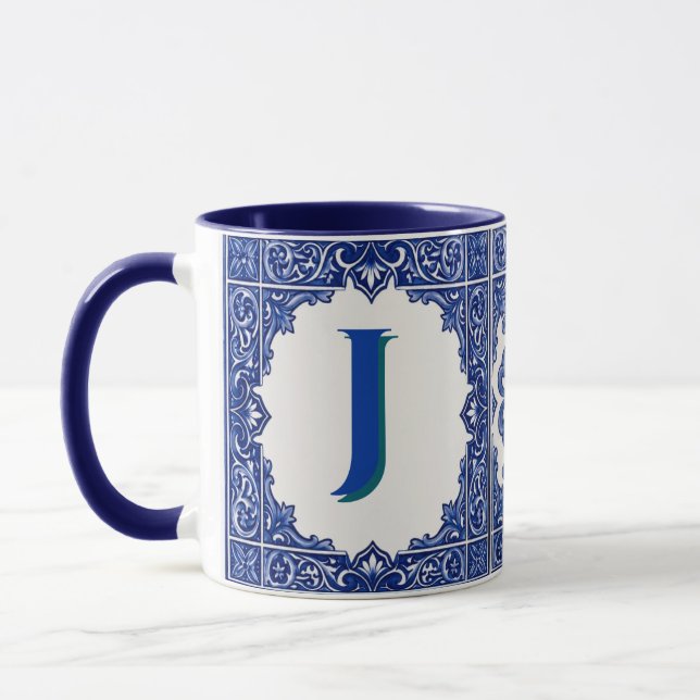 Caneca Personalizada Azulejo Português Mug (Esquerda)