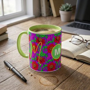 Caneca Personalizada Caneca com Inicial Monogram