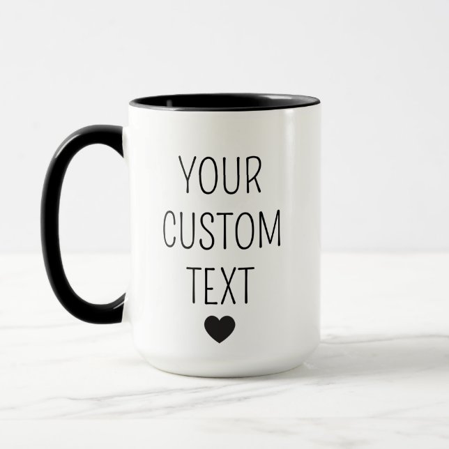 Caneca Personalizada, Caneca Customizável, café cu (Esquerda)