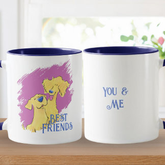 Caneca Personalizada com Arte de Cachorro Fofa dos