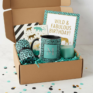 Caneca personalizada com estampa de animal em verd