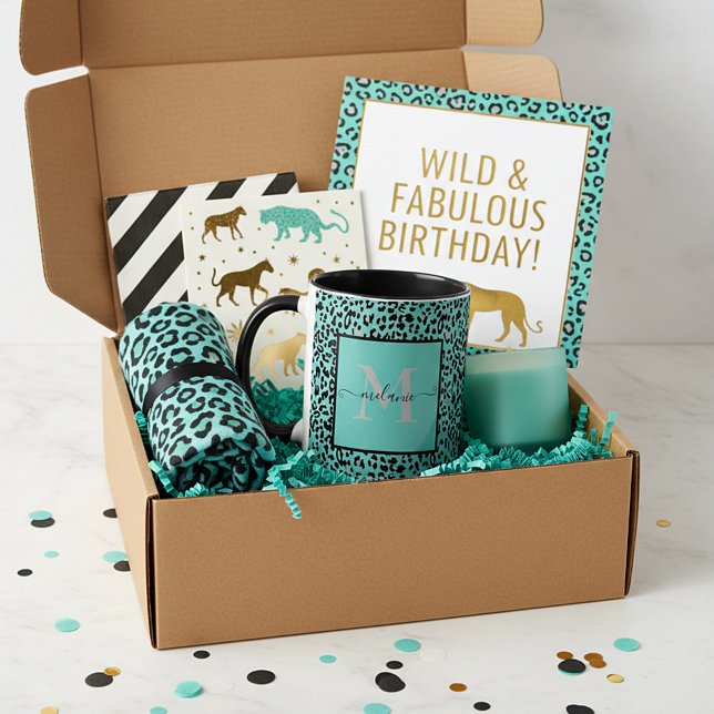 Caneca personalizada com estampa de animal em verd (Criador carregado)