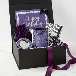 Caneca personalizada com estampa de animal roxo