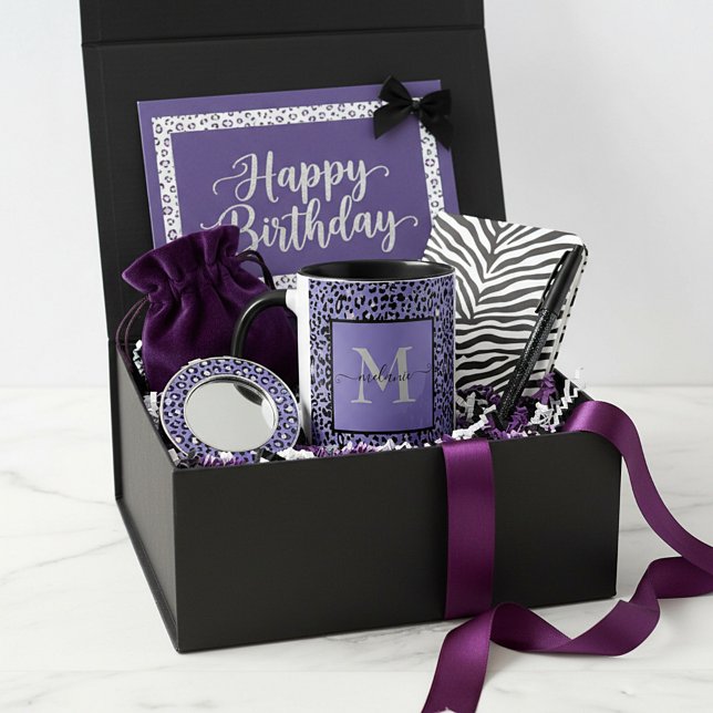 Caneca personalizada com estampa de animal roxo (Criador carregado)