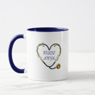 Caneca Personalizada com Estetoscópio em Forma de