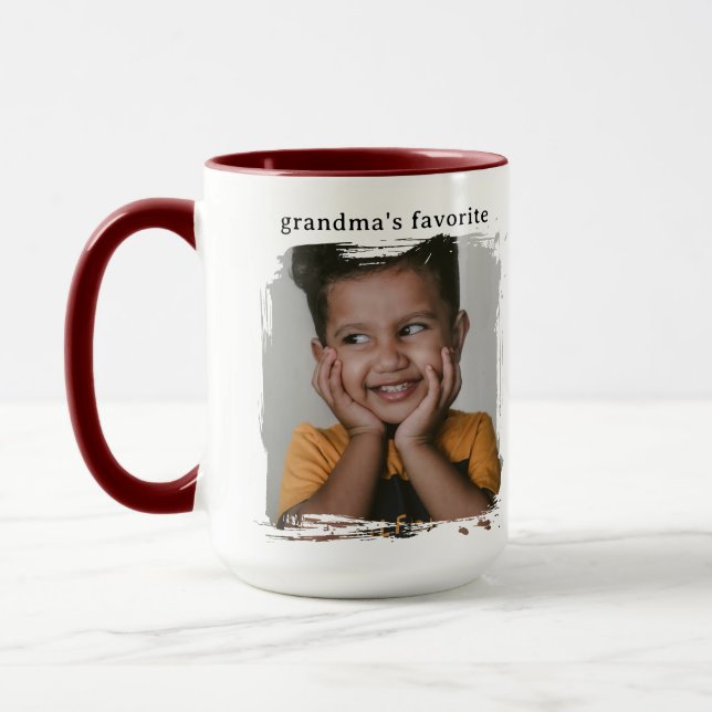 Caneca Personalizada com Foto da Vovó Favorita (Esquerda)