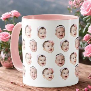 Caneca Personalizada com Foto do Bebê e 3 Imagens 