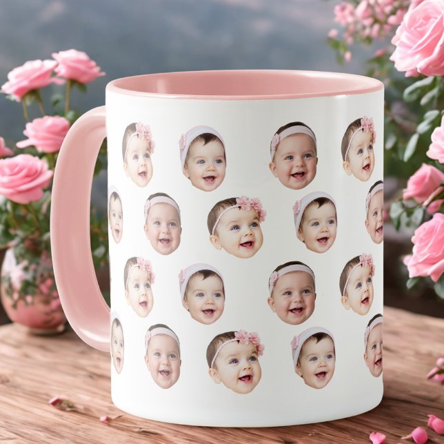 Caneca Personalizada com Foto do Bebê e 3 Imagens  (Criador carregado)