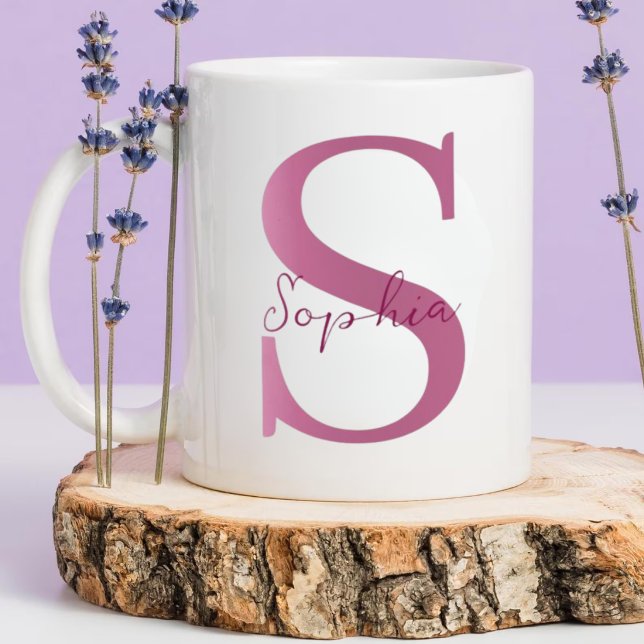 Caneca Personalizada Com Inicial Presente De Café (Criador carregado)