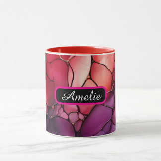 Caneca Personalizada com Nome e Estilo de Tinta Ál