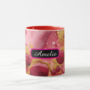 Caneca Personalizada com Nome e Estilo de Tinta Ál