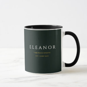 Caneca Personalizada com Nome e Flor de Nascimento