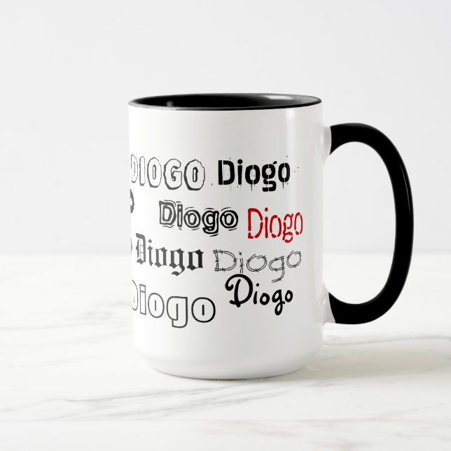 Caneca personalizada com nomes (Direita)