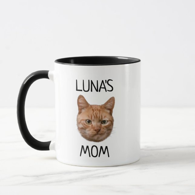 Caneca Personalizada com Rosto de Cachorro Gato e  (Esquerda)