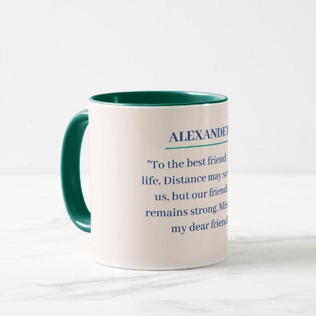 Caneca personalizada com seu texto para seu amigo (Criador carregado)