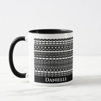 Caneca Personalizada com Texto Oculto em Padrão Ge