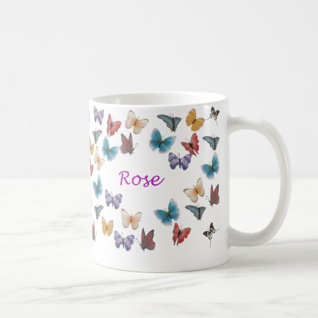 Caneca personalizada da borboleta - aumentou (Direita)