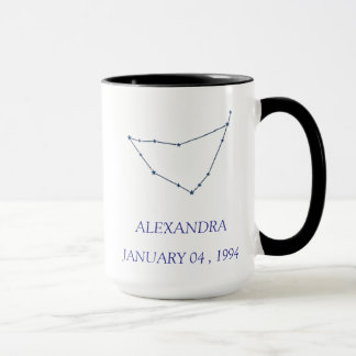 Caneca Personalizada da Constelação de Capricórnio