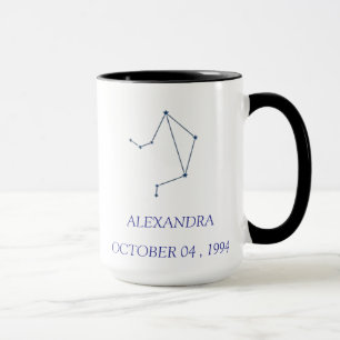 Caneca Personalizada da Constelação de Libra - Zod