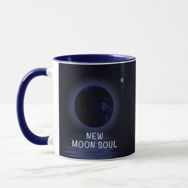 Caneca personalizada da fase da lua nova (Esquerda)