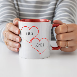 Caneca Personalizada de Amor como Presente para Na