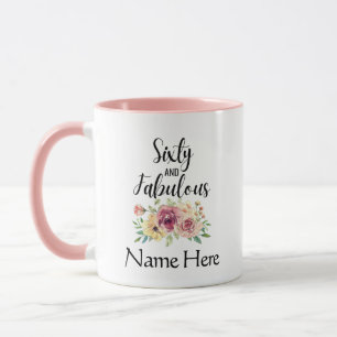 Caneca Personalizada de Aniversário de 60 anos par