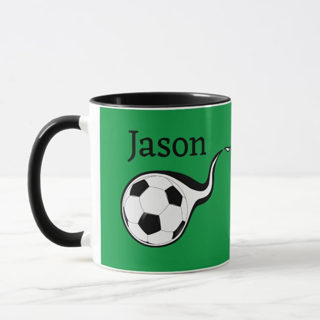 Caneca Personalizada de Café com Tema de Futebol E (Esquerda)