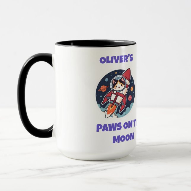Caneca Personalizada de Café e Cacau do Astronauta (Esquerda)