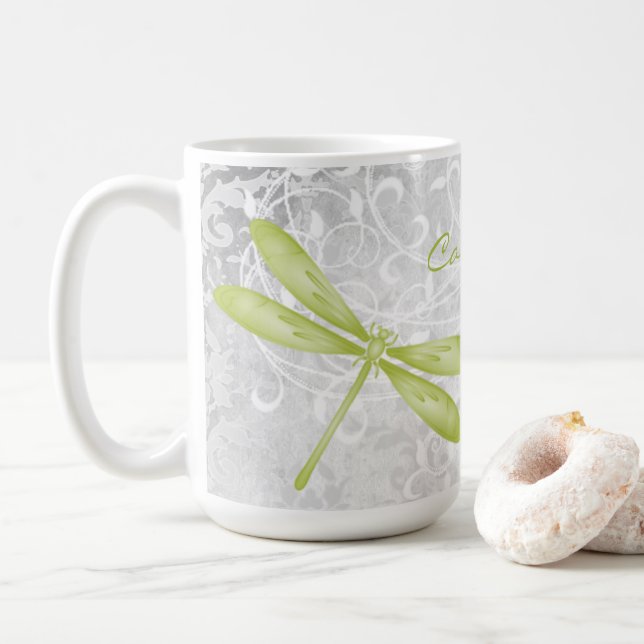 Caneca Personalizada de Café Verde (Com Donut)