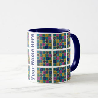 Caneca personalizada de duas cores | Azulejo Medit