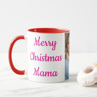 Caneca Personalizada de Foto 'Feliz Natal Mamãe' |