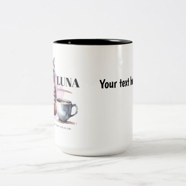 Caneca Personalizada de Gato Fofo – Xícara de Café (Centro)