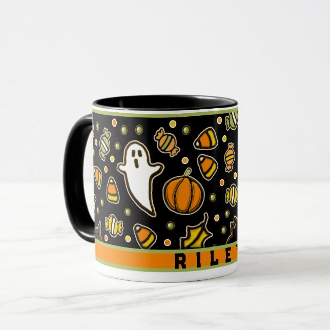 Caneca Personalizada de Halloween (Frente Esquerda)