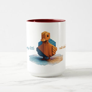Caneca Personalizada de Jogo Isométrico de Pato de