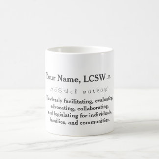Caneca personalizada de LCSW