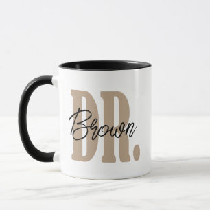 Caneca personalizada de médico com sobrenome / Obr