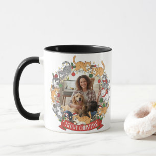 Caneca Personalizada de Natal para Animais de Esti