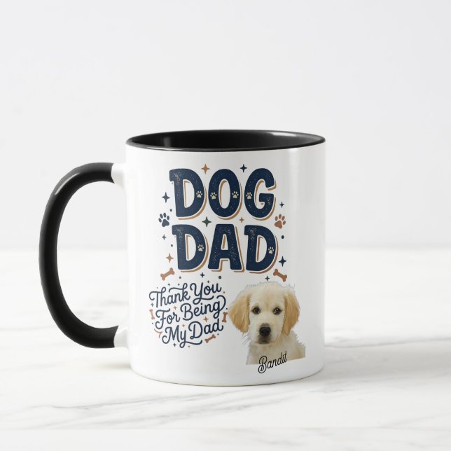 Caneca Personalizada de Papai Cachorro - Obrigado  (Esquerda)