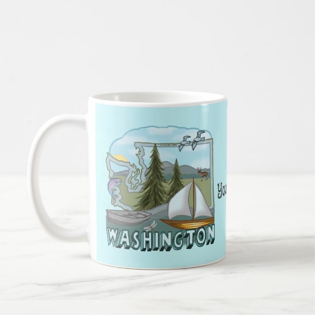 caneca personalizada de Washington (Esquerda)